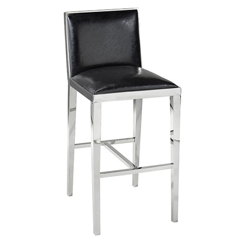 Emario Bar Stool - available in black or white faux leather
