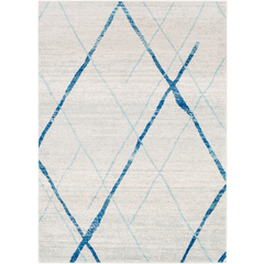 Area Rug in blue with grey 7 x 10'