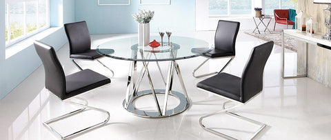 Hanover Glass Round Dining Table