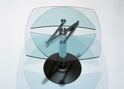Extendable Glass Table 43" to 78" Draenert TITAN
