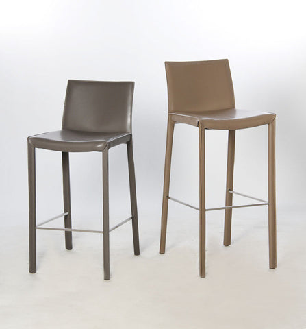 Leather bar stool or counter stool. Emma