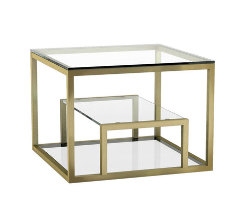 Barolo Gold End Table - 23.6 x 23.6 x 21.7 inches