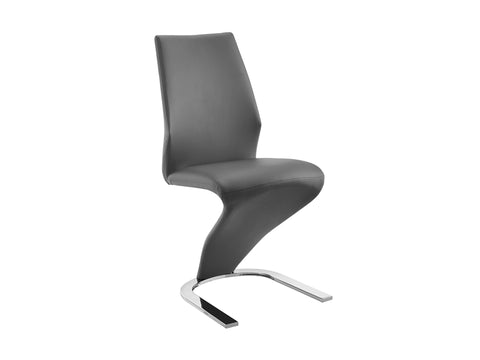 Gray Eco-Leather Dining Chair