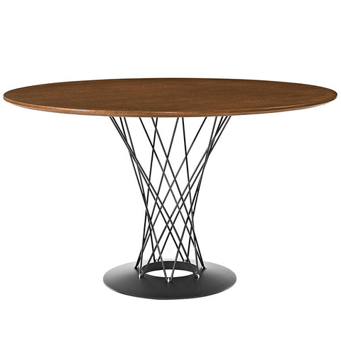 Cyclone Round Wood Top Dining Table
