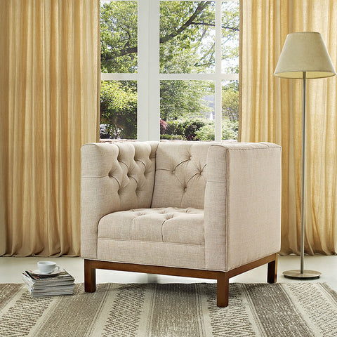 Chair Upholstered Fabric Lanache Chair (tufted) available in multiple colors