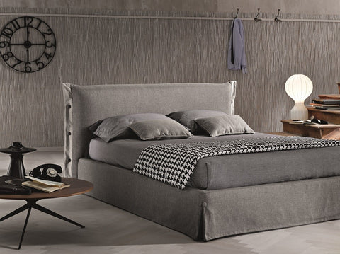 Gloria Bed - Storage bed - in Queen and King size - easy clean fabric in grey