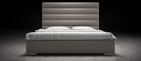 Prince Bed Queen size by Modloft - available in grey, white and black