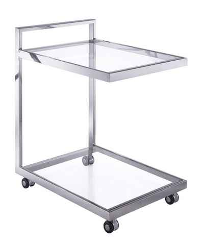 Sandra Stainless Steel Bar Cart / Side Table