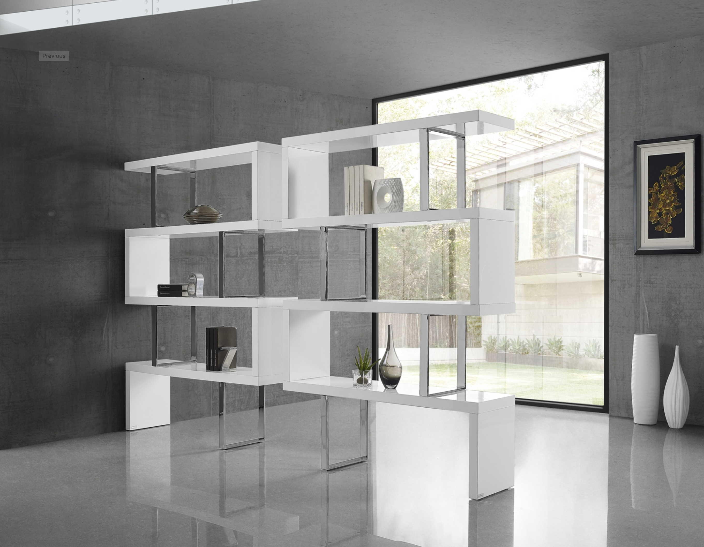 White top lacquer bookcase