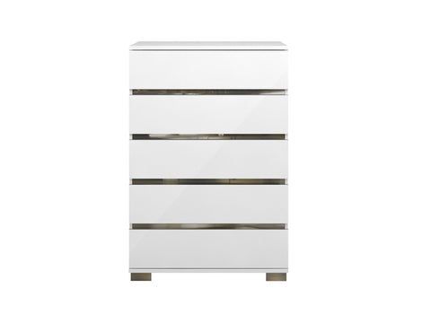Spark White Lacquer Dresser by Talenti Casa, Italy   36 W x 19 D x 53.5 H