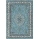Area Rug 5.2x7.6 teal color - traditional made modern - soft