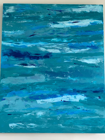 Art by SK.  Turquoise Waters   48 x 60". Matte finish