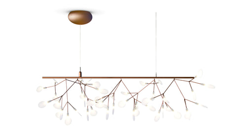 MOOOI Heracleum Endless  LED Suspension 45,7" x 22,4" in copper or nickel